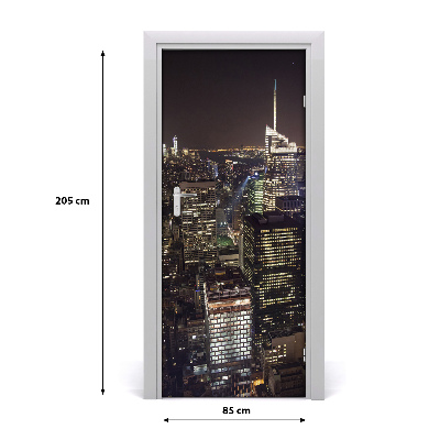 Fototapeta samolepící na dveře New York noc
