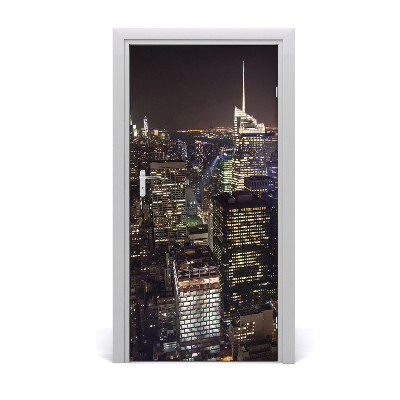 Fototapeta samolepící na dveře New York noc