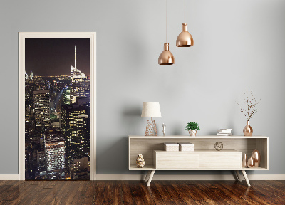 Fototapeta samolepící na dveře New York noc