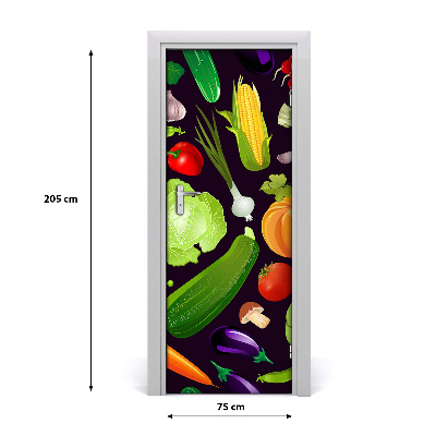 Fototapeta na dveře do domu samolepící zelenina