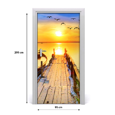 Fototapeta na dveře jezero