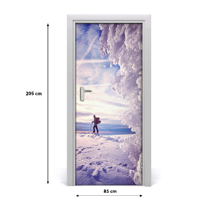 Fototapeta na dveře lidé lyžař