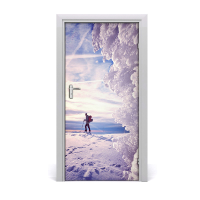 Fototapeta na dveře lidé lyžař