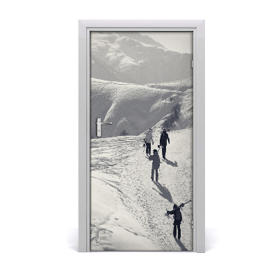 Fototapeta na dveře lidé lyžaře