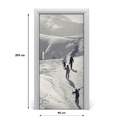 Fototapeta na dveře lidé lyžaře