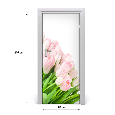 Fototapeta na dveře Růžové tulipány