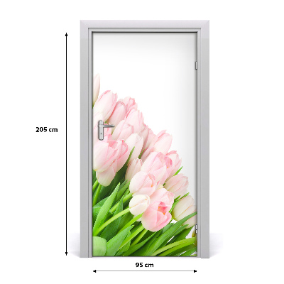 Fototapeta na dveře Růžové tulipány