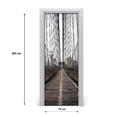 Fototapeta samolepící na dveře Brooklyn most