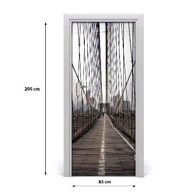 Fototapeta samolepící na dveře Brooklyn most
