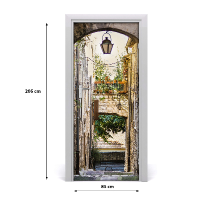 Fototapeta samolepící dveře staré město