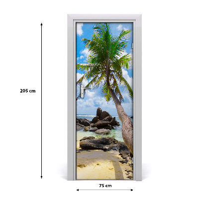 Fototapeta na dveře tropická pláž