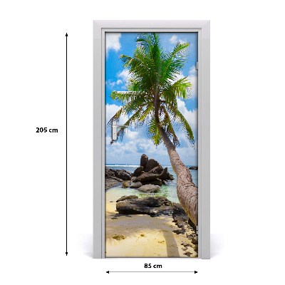 Fototapeta na dveře tropická pláž