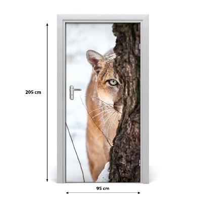 Fototapeta samolepící na dveře horská puma