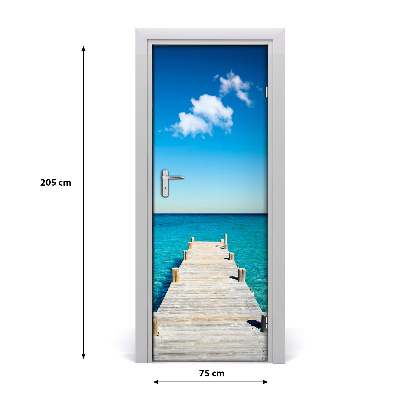 Fototapeta na dveře dřevěné molo