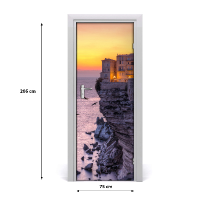 Fototapeta na dveře domy na skále