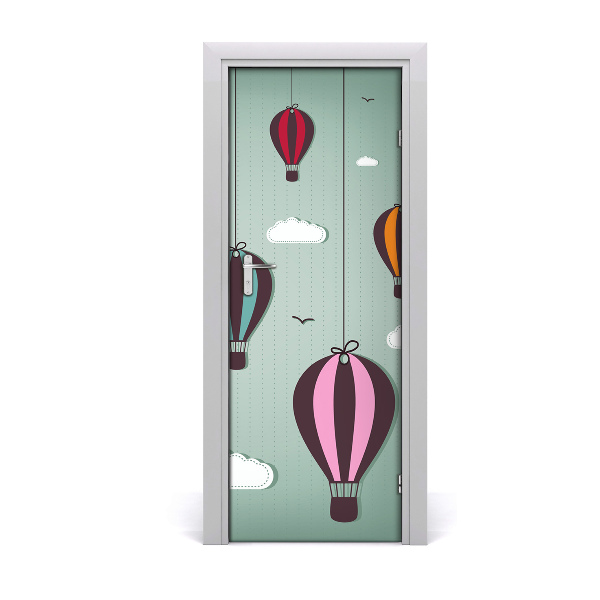 Samolepící fototapeta na dveře Letající balony