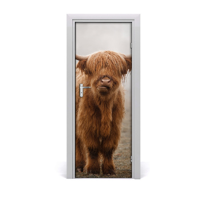 Fototapeta samolepící na dveře krávy kopec