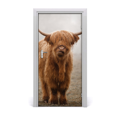 Fototapeta samolepící na dveře krávy kopec