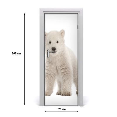 Samolepící fototapeta na dveře Lední medvěd