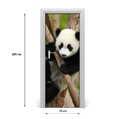 Samolepící fototapeta na dveře Panda na stromě