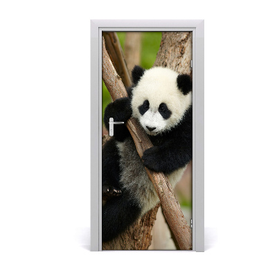 Samolepící fototapeta na dveře Panda na stromě
