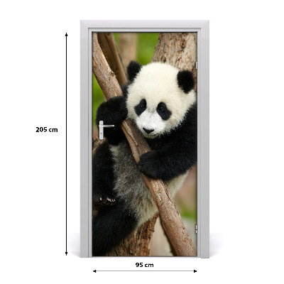 Samolepící fototapeta na dveře Panda na stromě