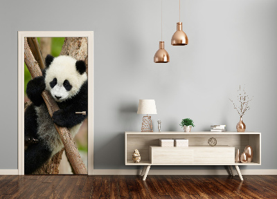 Samolepící fototapeta na dveře Panda na stromě