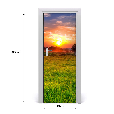 Fototapeta na dveře západ slunce