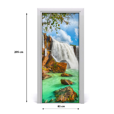 Fototapeta na dveře vodopád