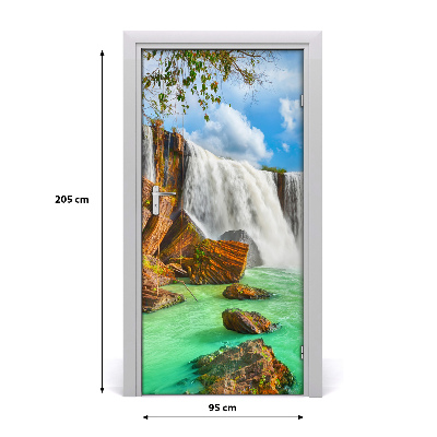 Fototapeta na dveře vodopád
