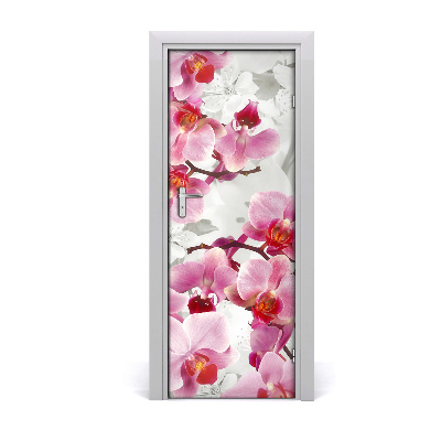 Fototapeta na dveře Růžová orchidej
