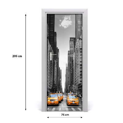 Fototapeta samolepící dveře taxi New York