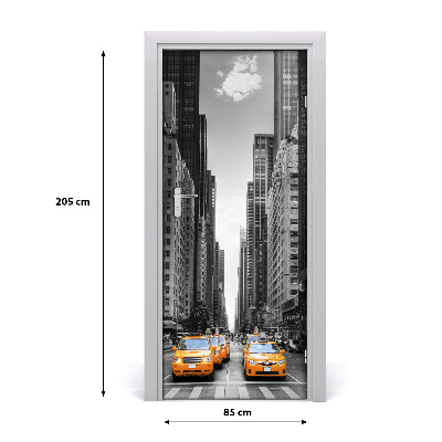Fototapeta samolepící dveře taxi New York