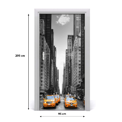 Fototapeta samolepící dveře taxi New York
