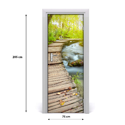 Fototapeta na dveře stezka v lese