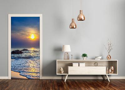 Fototapeta na dveře západ slunce pláž