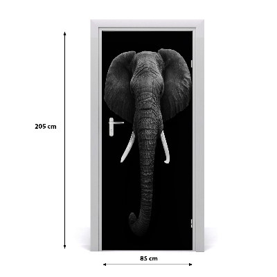 Samolepící fototapeta na dveře Africký slon