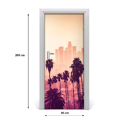 Fototapeta samolepící dveře Los Angeles město