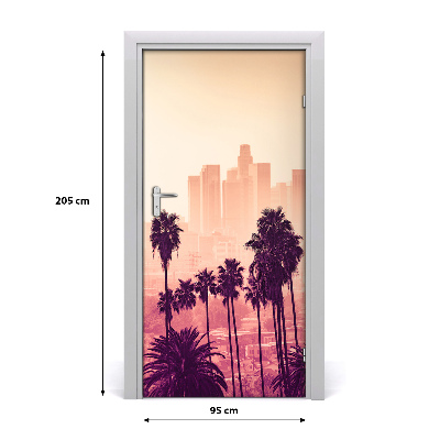 Fototapeta samolepící dveře Los Angeles město
