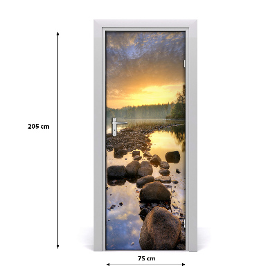 Fototapeta na dveře jezero