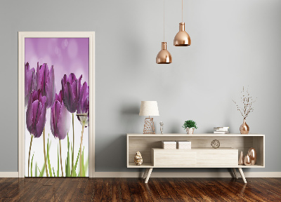 Fototapeta samolepící Fialové tulipány