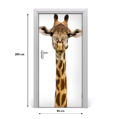 Samolepící fototapeta na dveře Žirafa