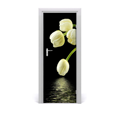 Fototapeta samolepící Bílé tulipány