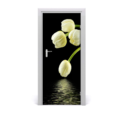 Fototapeta samolepící Bílé tulipány