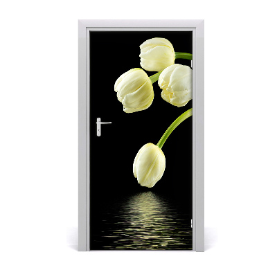 Fototapeta samolepící Bílé tulipány