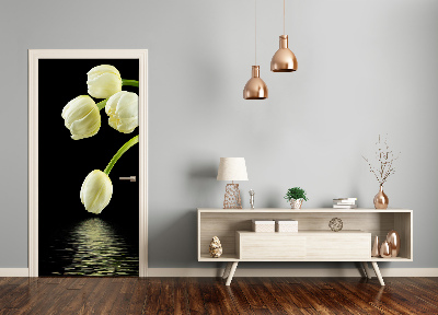 Fototapeta samolepící Bílé tulipány