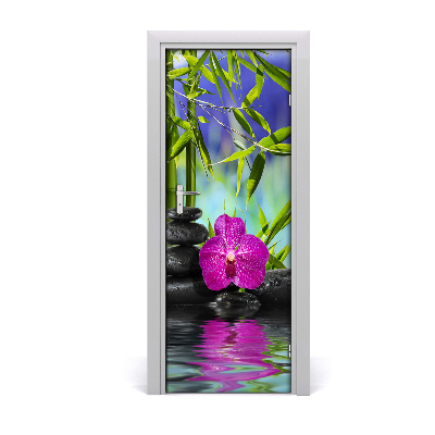 Fototapeta samolepící Orchidej a bambus