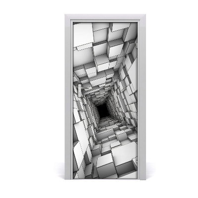 Samolepící fototapeta na dveře Tunel ze šestiúhelníků