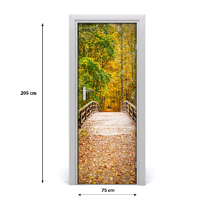 Fototapeta na dveře les podzim
