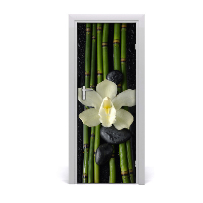 Fototapeta samolepící Orchidej a bambus